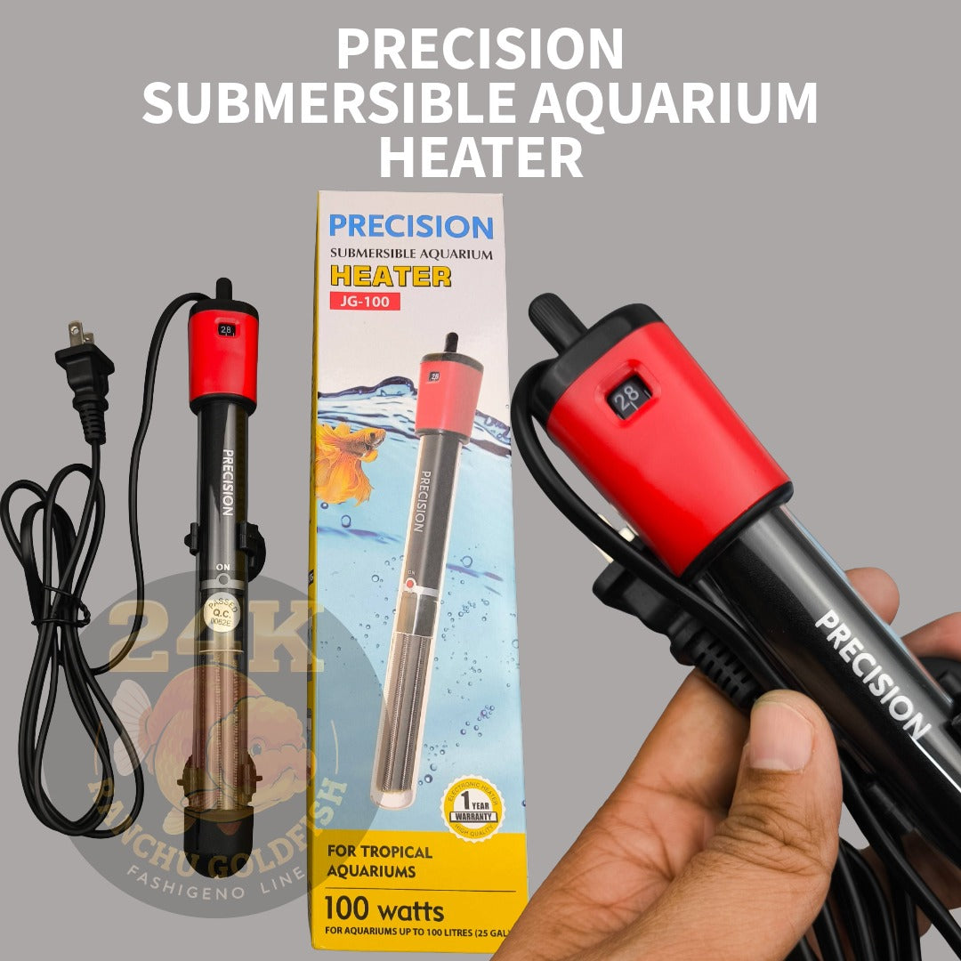 Precision Submersible Aquarium Heater 100W/200W/300W Adjustable Temperature For Tropical Fish Tanks