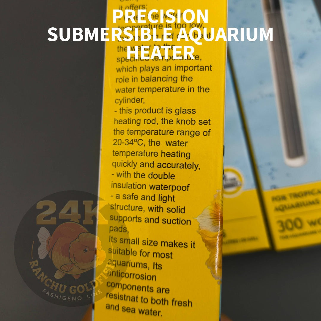 Precision Submersible Aquarium Heater 100W/200W/300W Adjustable Temperature For Tropical Fish Tanks