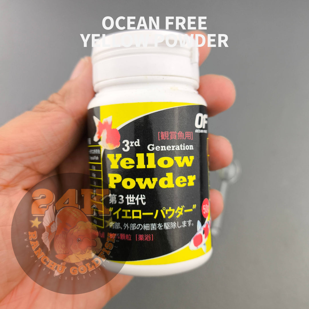 Ocean Free Yellow Powder 3rd Generation Treatment for Fish Internal and External Bacteria 50g