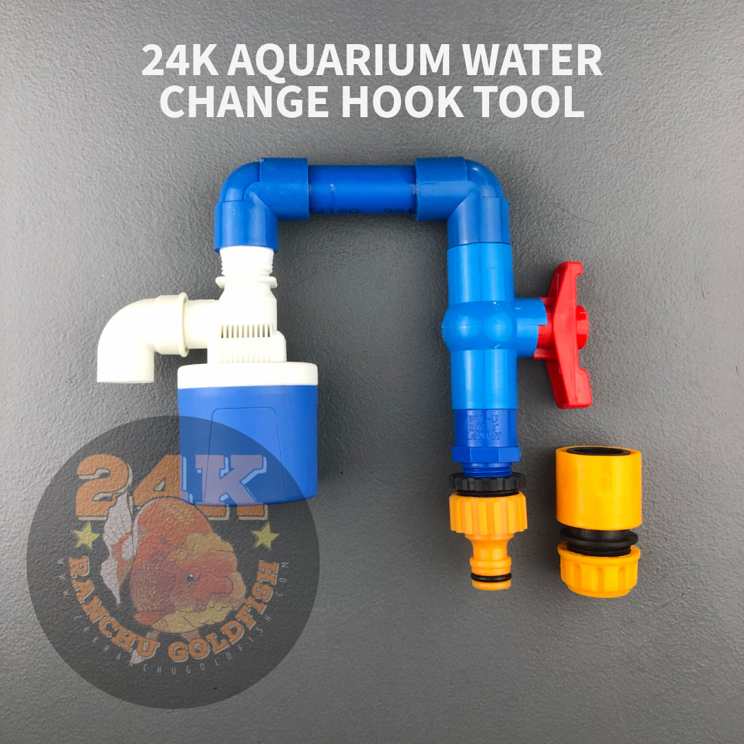 24K Aquarium Hook for Water Change with Anti-Overflow Hands & Spill Free Tool DIY