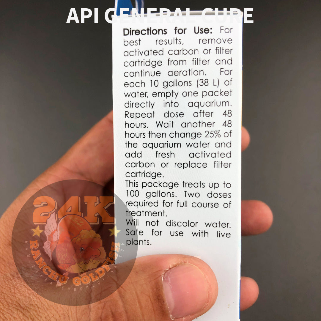 API General Cure Treatment for Freshwater and Saltwater Fish Internal Parasitic Diseases Original