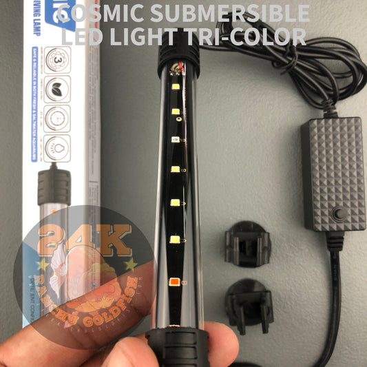 Cosmic Submersible Aquarium Led Light Tri-color for Fish Tanks and Ponds