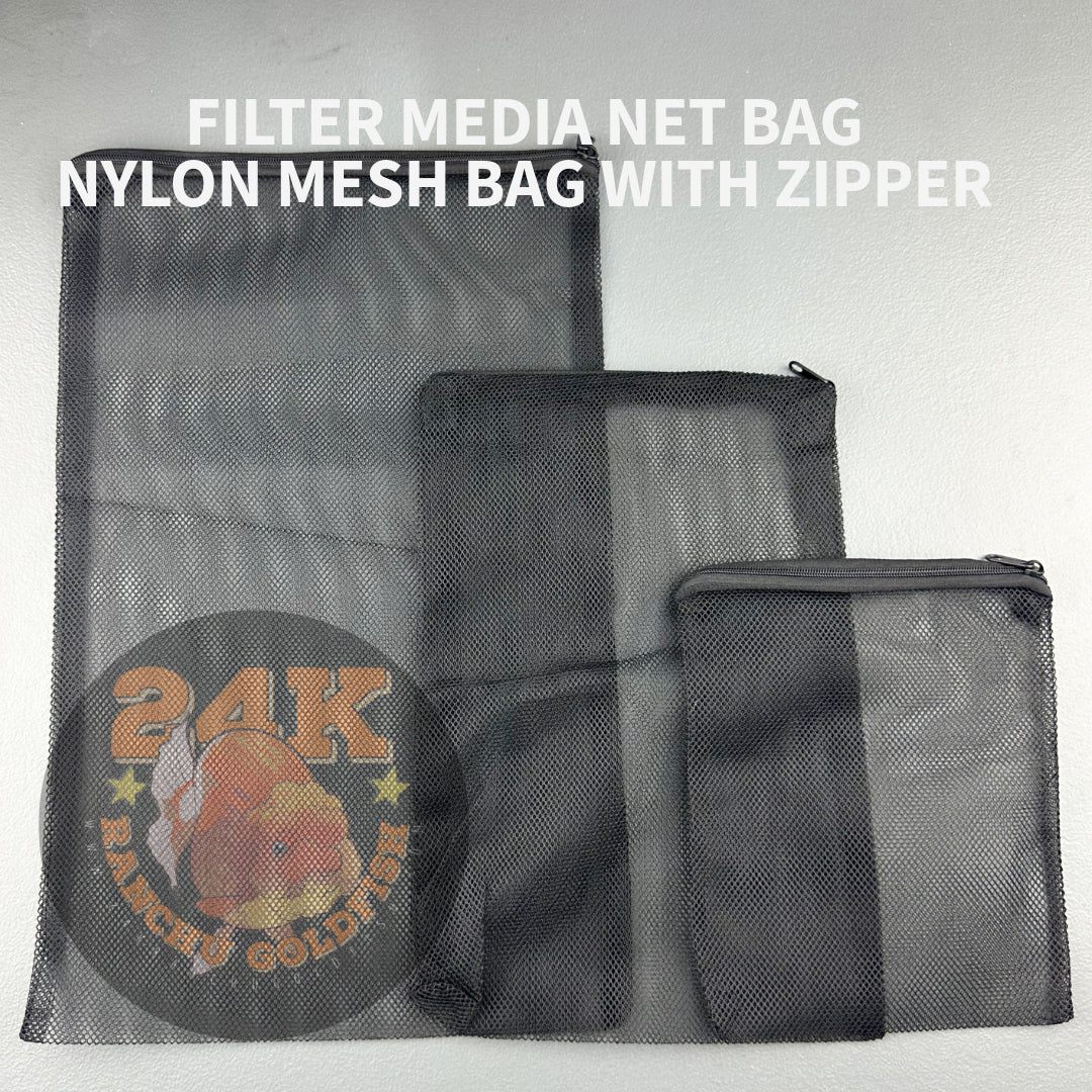 Filter Media Net Bag Nylon with Zipper Small Medium Large Size Heavy Duty