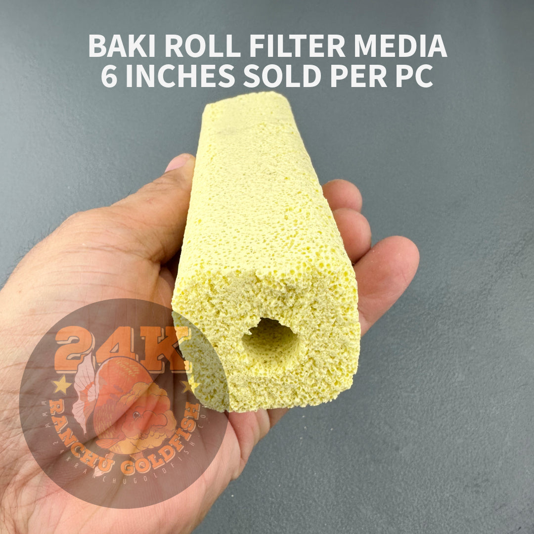 Baki Roll 6 inches Filter Media for Sump Tank, Pond, Fish Tank, and Aquarium DIY Filter Sold per pc