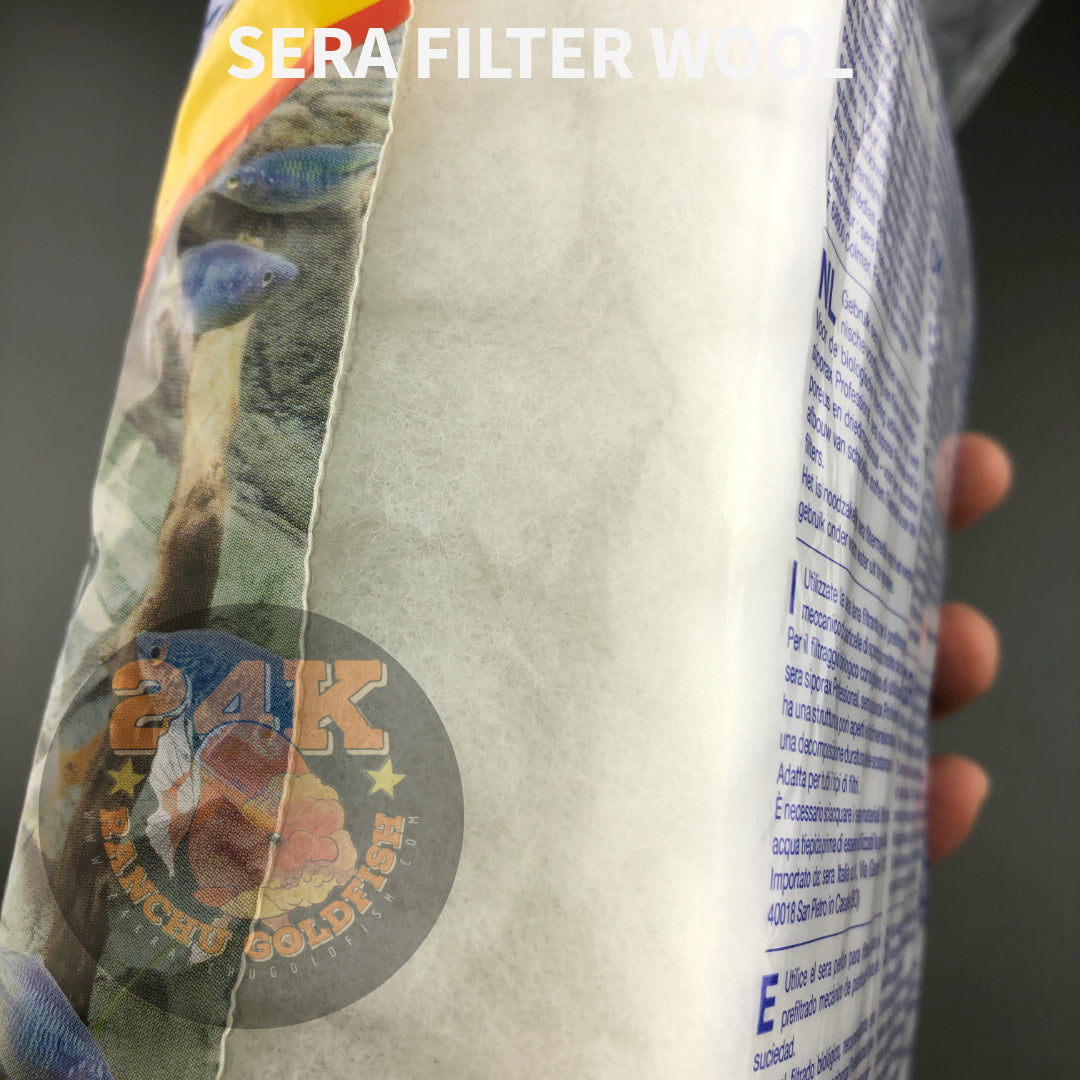 Sera Filter Wool Polishing Filter Pad for Aquarium and Pond Filtration Systems Original Heavy Duty 100g