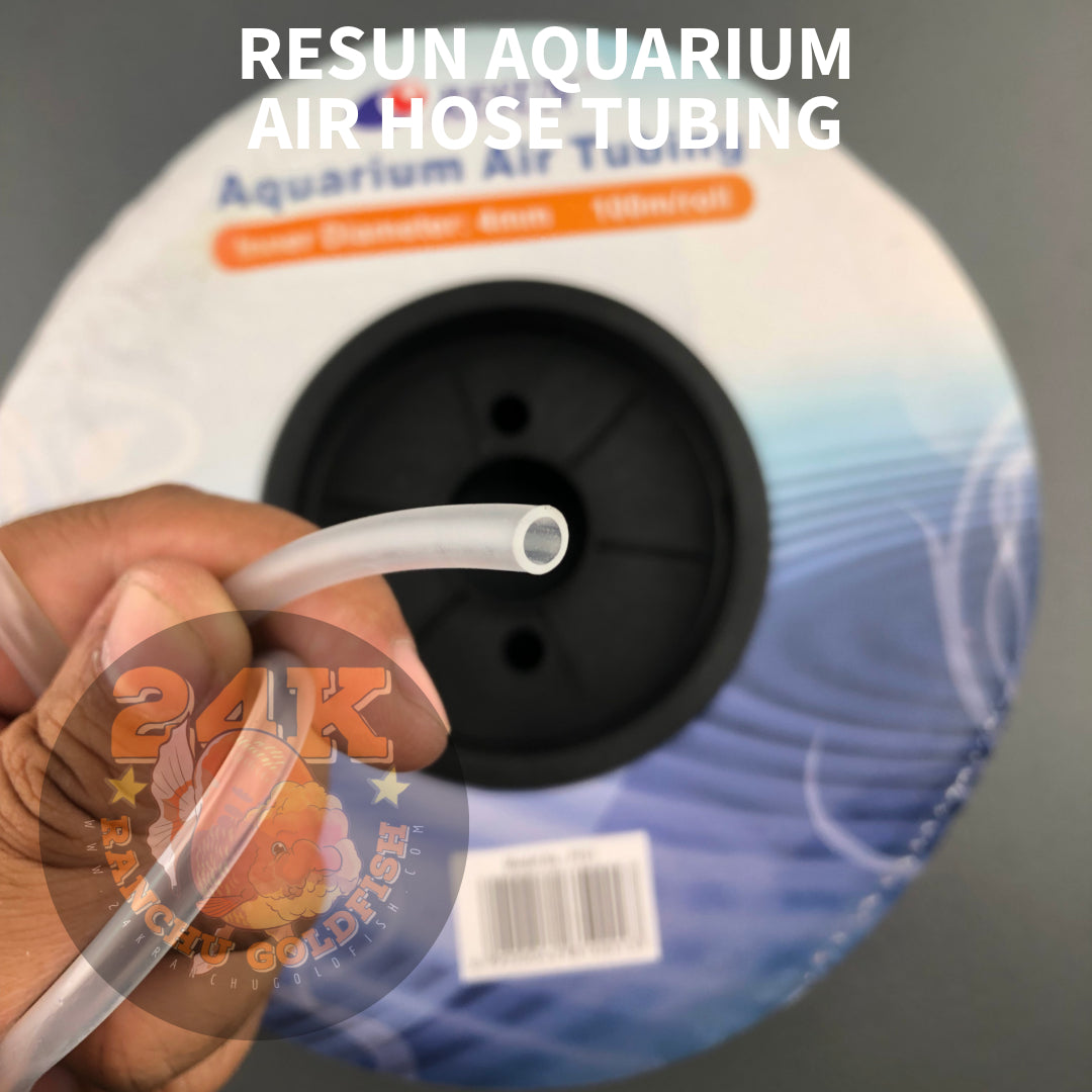 Resun Clear Airline Tubing 1 Roll (100m) 4mm ID Hose Food Grade PVC Material for Aquarium and Pond