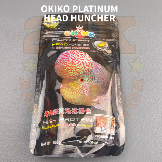 Okiko Black Platinum Head Huncher and Color Enhancer for Flowerhorn Original Thailand