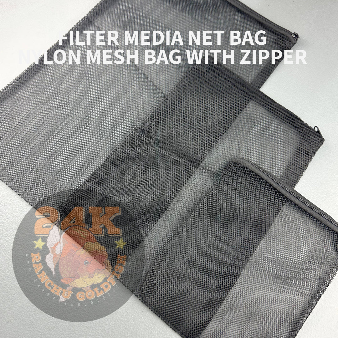 Filter Media Net Bag Nylon with Zipper Small Medium Large Size Heavy Duty