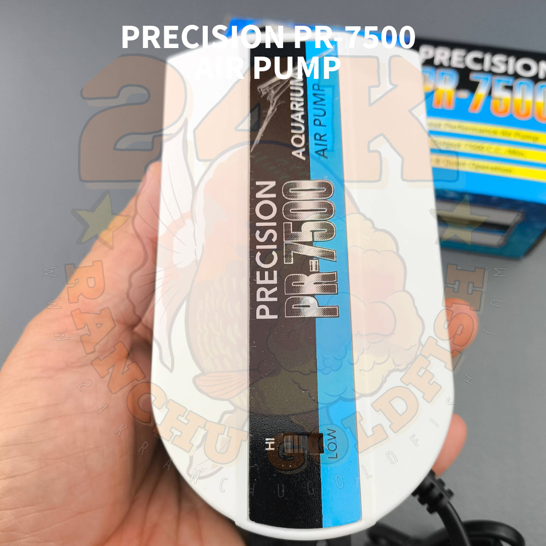 Precision PR-7500 Aquarium Air Pump Dual Outlet 2 Speed Control 4 Watts Heavy Duty Original