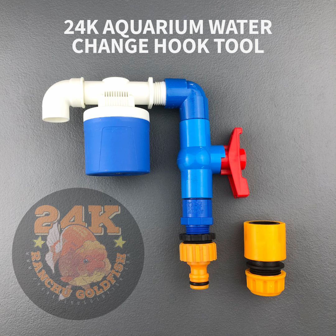 24K Aquarium Hook for Water Change with Anti-Overflow Hands & Spill Free Tool DIY