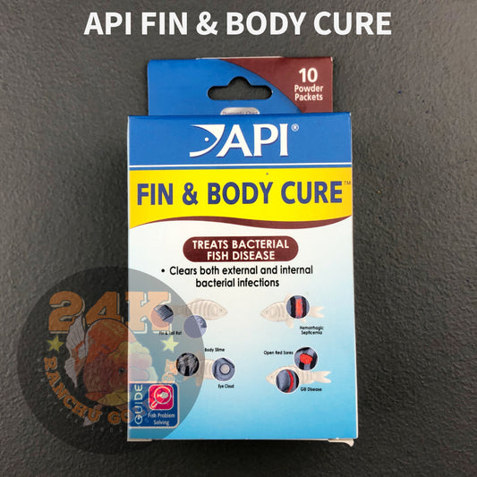 API Fin and Body Cure Treatment for Body Slime, Eye Cloud, Fin & Tail Rot, Open Red Sores, Gill Disease Original