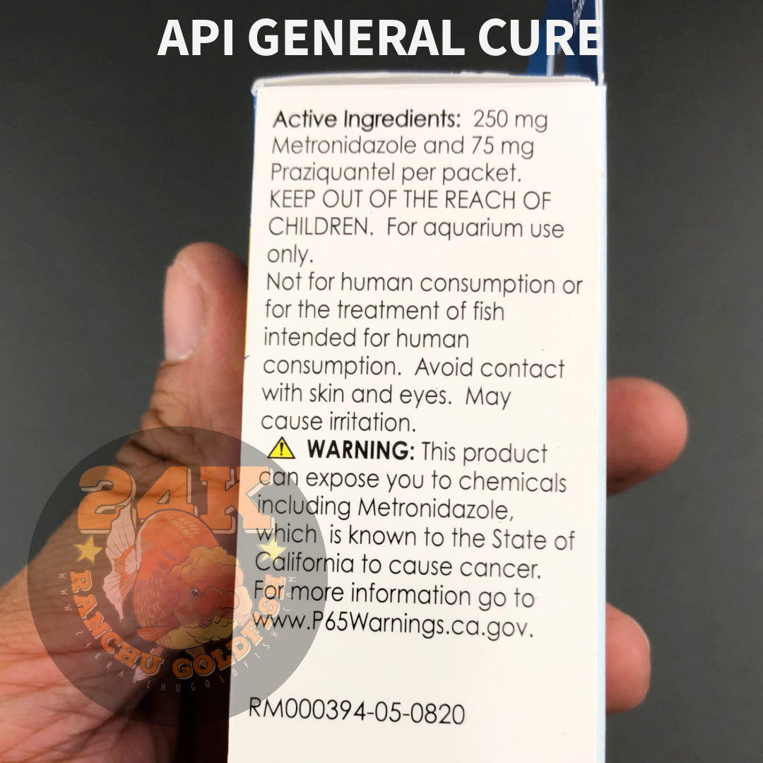 API General Cure Treatment for Freshwater and Saltwater Fish Internal Parasitic Diseases Original