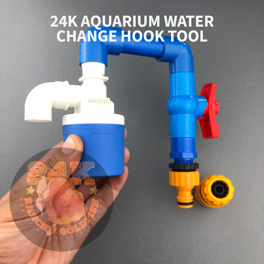 24K Aquarium Hook for Water Change with Anti-Overflow Hands & Spill Free Tool DIY