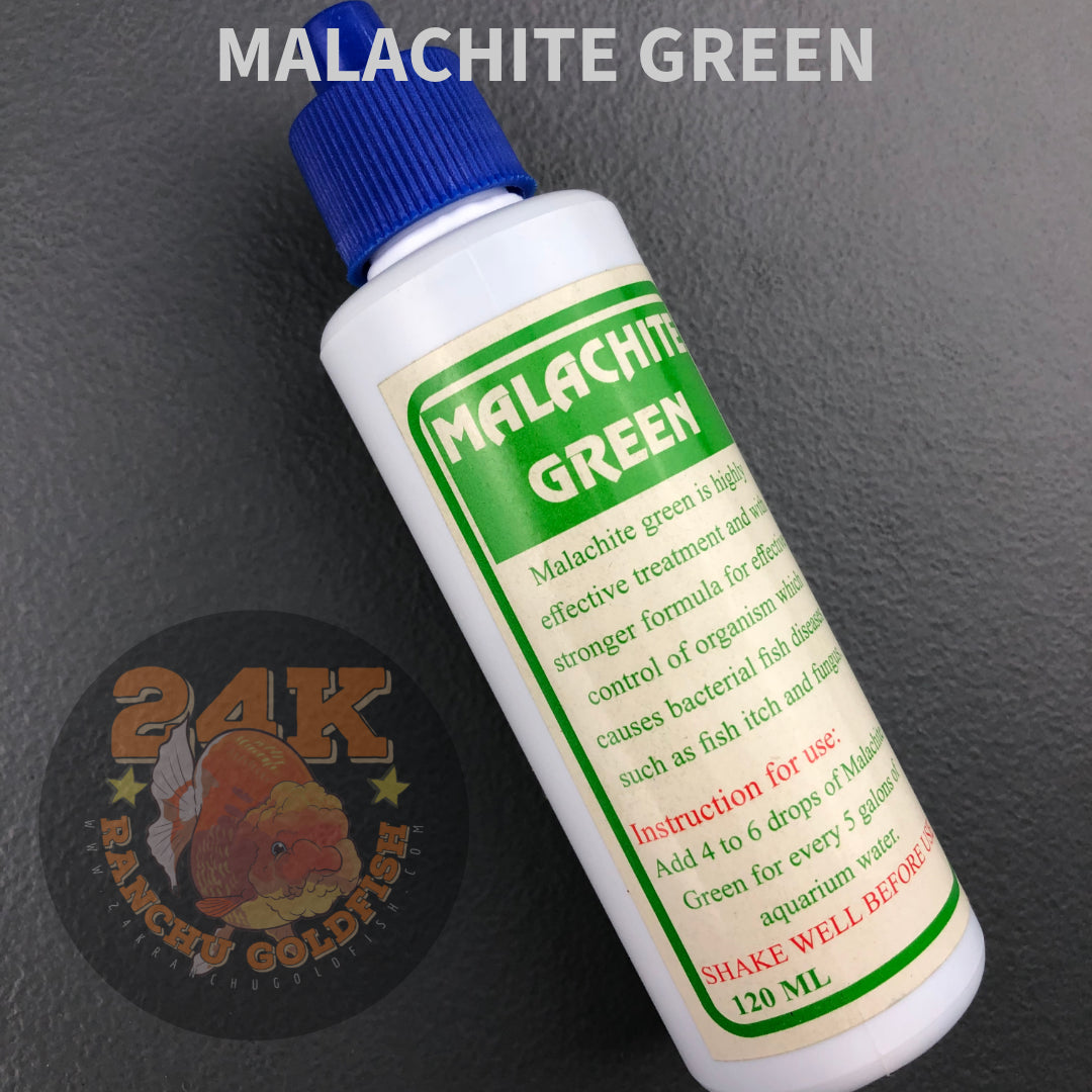 Malachite Green Treatment for External Bacteria, Itch, Fungus, and Skin Gill Flakes 120ml