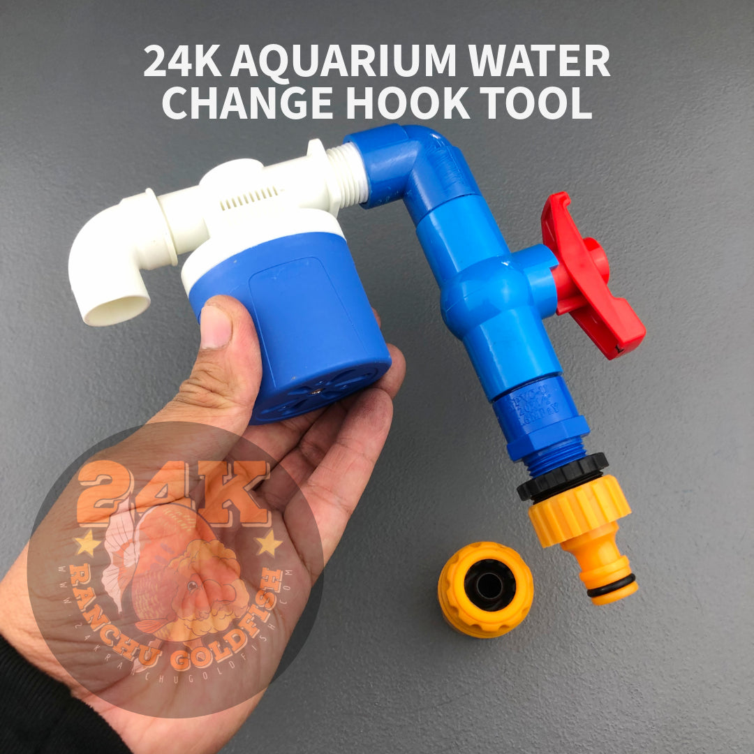 24K Aquarium Hook for Water Change with Anti-Overflow Hands & Spill Free Tool DIY