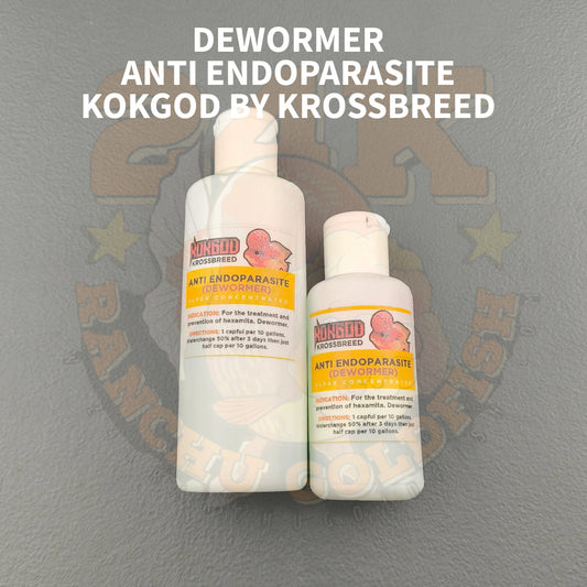 Kokgod Dewormer Anti Endoparasite Hexamita Ornamental Fish Medication for Flowerhorn, Goldfish, Etc 100ml/125ml
