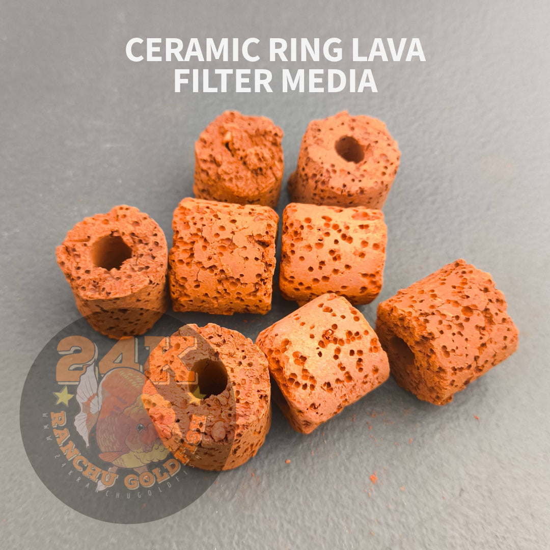 Ceramic Rings Lava Filter Media for Sump Tank, Pond, Fish Tank, and Aquarium DIY Filter