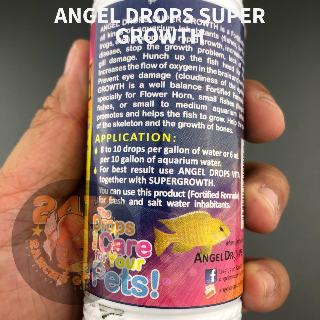 Angel Drops Super Growth Supplement and Vitamins for Aquatic Animals 265 ml Original