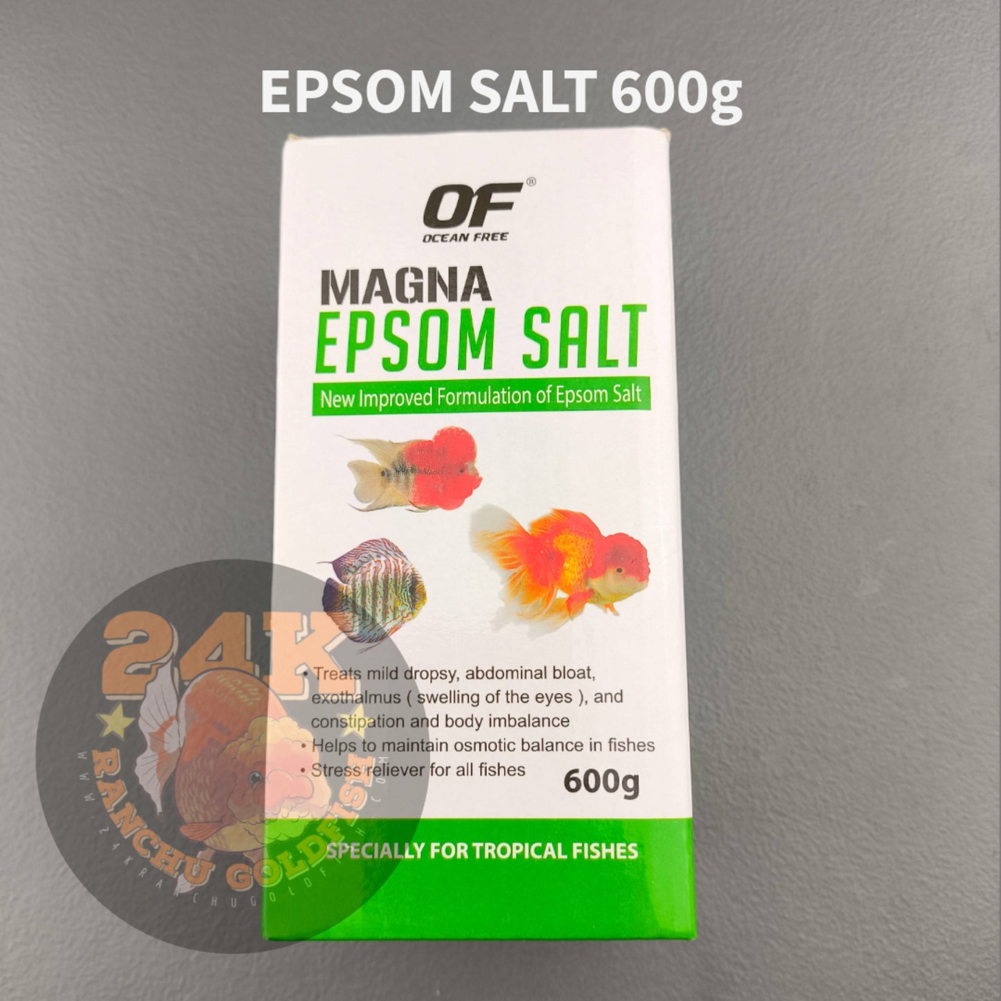 Ocean Free Epsom Salt for Aquatic Pets and Marine Animals 600g Sealed Original