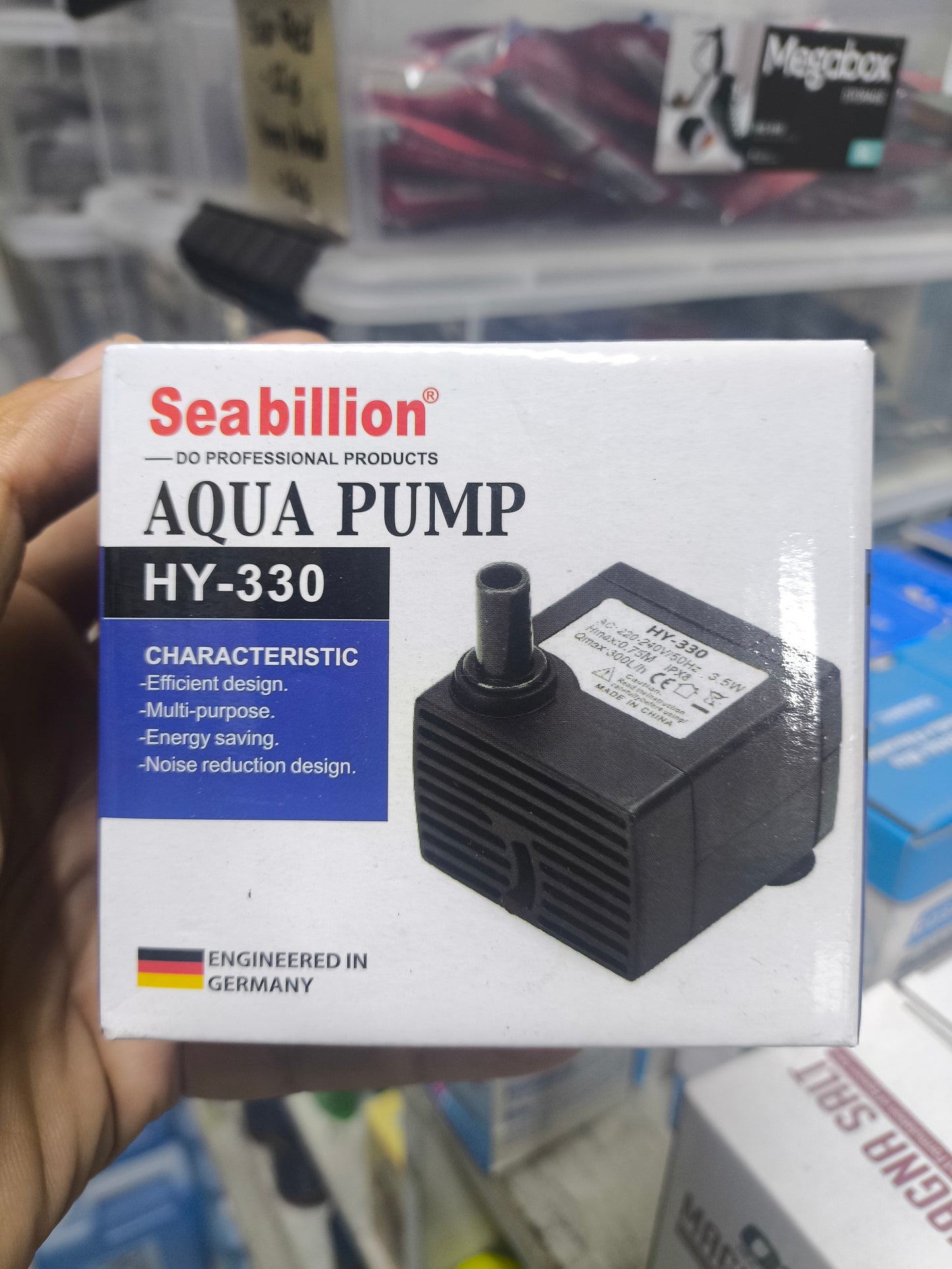 Seabillion Submersible Pump(8W, 10W, 13W, 16W, 20W), Ultra Quiet High Lift for Fish Tank and Pond