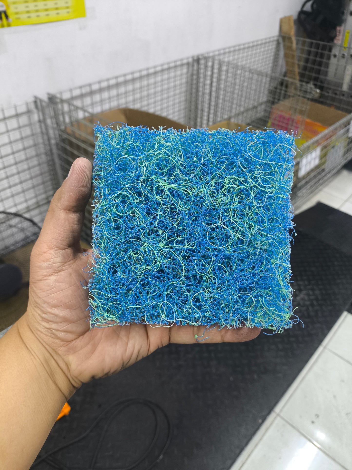 Japanese Matting Jap Mat/Japmat Blue/Green Color Mechanical Filter for Aquarium and Pond Filter Filtration